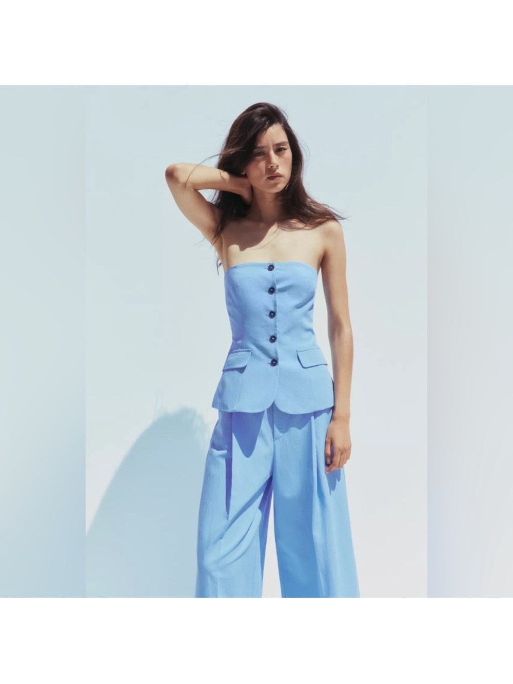 Zara Light Blue COORD SET